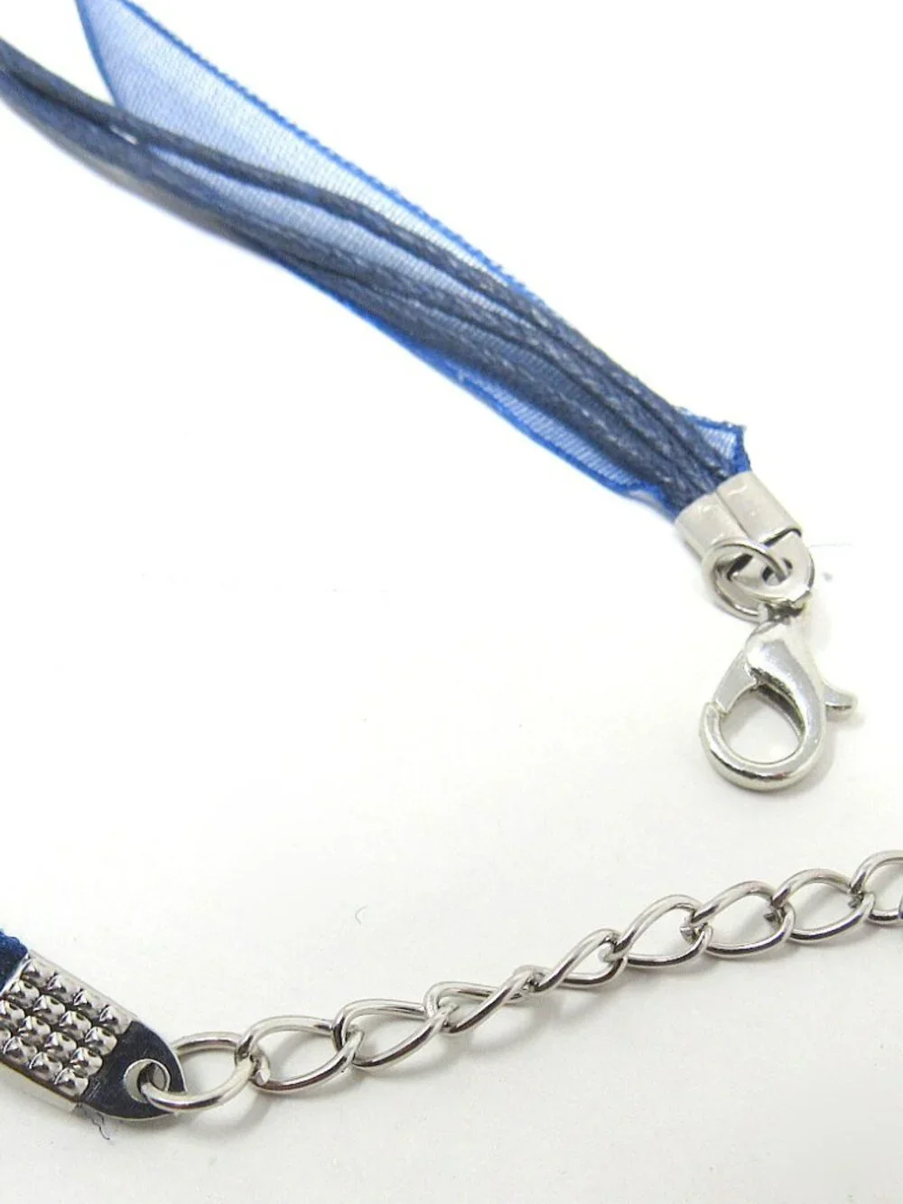 10 Ribbon Necklaces Assorted Colors Choker Organza 3 Cords 18-20 inch Adjustable